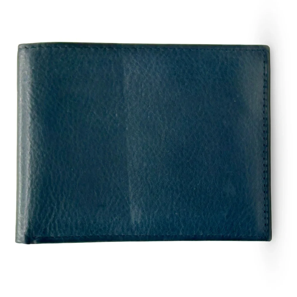 Bass Leather Men's Billfold‎ Wallet Preppy Classic Butter Soft Career Office